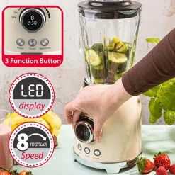 Blender kielichowy Klausberg, 600 W, 1,5 l, beżowy
