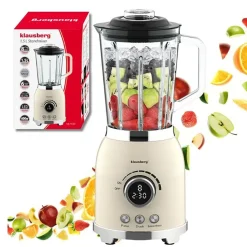Blender kielichowy Klausberg, 600 W, 1,5 l, beżowy