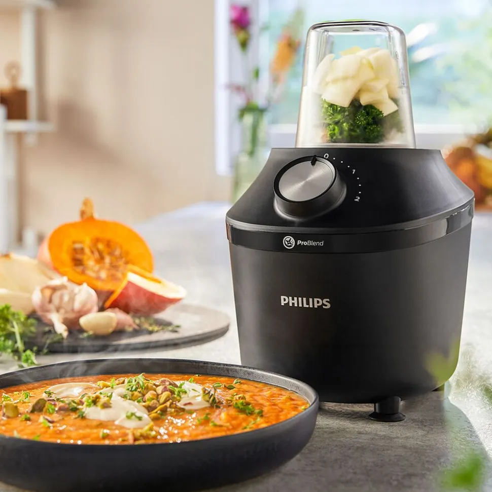 Blender kielichowy Philips HR2191/01, 600 W, czarny