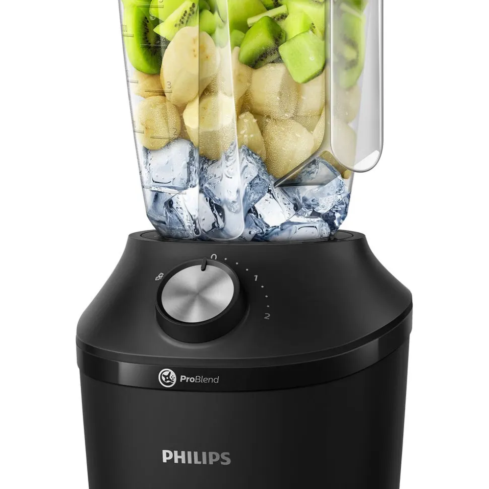 Blender kielichowy Philips HR2191/01, 600 W, czarny