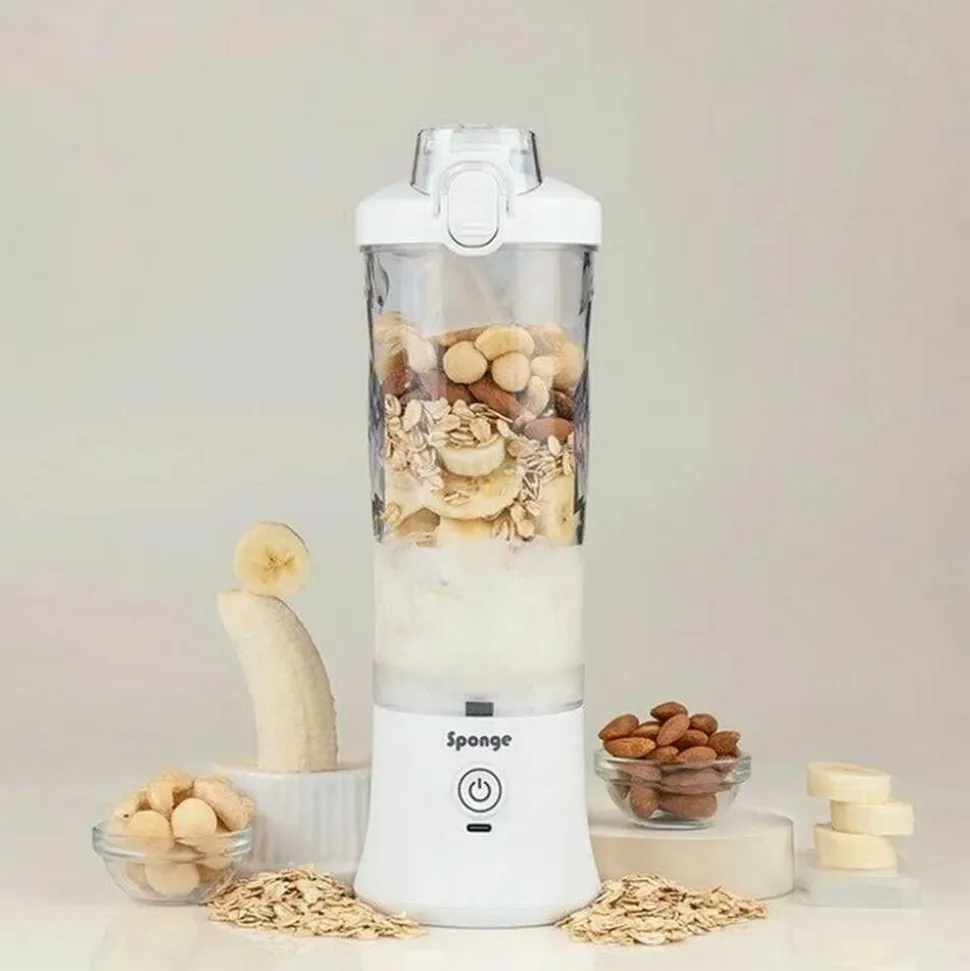Blender kielichowy Sponge, 0,6 l, 150 W, bezprzewodowy, biały