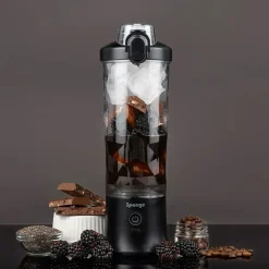 Blender kielichowy Sponge, 0,6 l, 150 W, bezprzewodowy, czarny