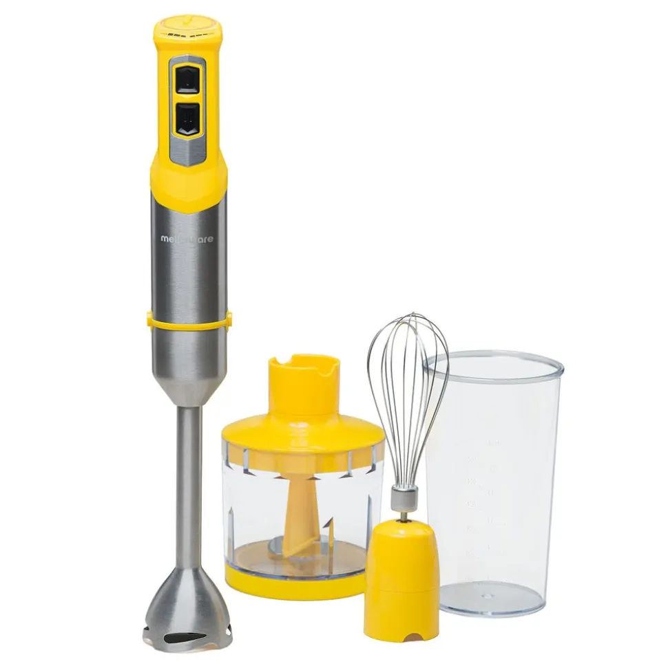 Blender Mellerware Spiro, 1000 W, z akcesoriami, żółty