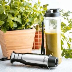Blender ręczny Camry Smoothie CR 4615, 400 W, z bidonem, czarny