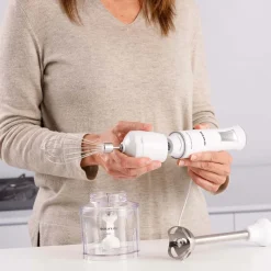 Blender ręczny Taurus Bapi 750 Pure Plus Inox, 750 W, z akcesoriami, biały