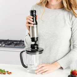 Blender ręczny Taurus HBA1500X Go, 1500 W, z akcesoriami, czarny