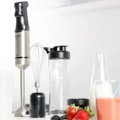 Blender ręczny Taurus HBA1500X Go, 1500 W, z akcesoriami, czarny