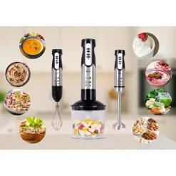 Blender ręczny 3 w 1 Eldom BL250, z akcesoriami, 800-1200 W, czarny