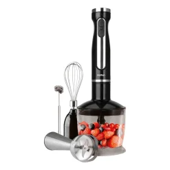 Blender ręczny 4 w 1 Hoffen, 1200 W, 4 końcówki, czarny