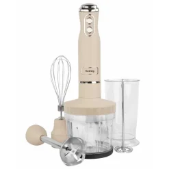Blender ręczny 4 w 1 Huslog QuickBlend, 700 W, 4 końcówki, kremowy