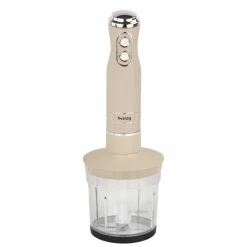 Blender ręczny 4 w 1 Huslog QuickBlend, 700 W, 4 końcówki, kremowy