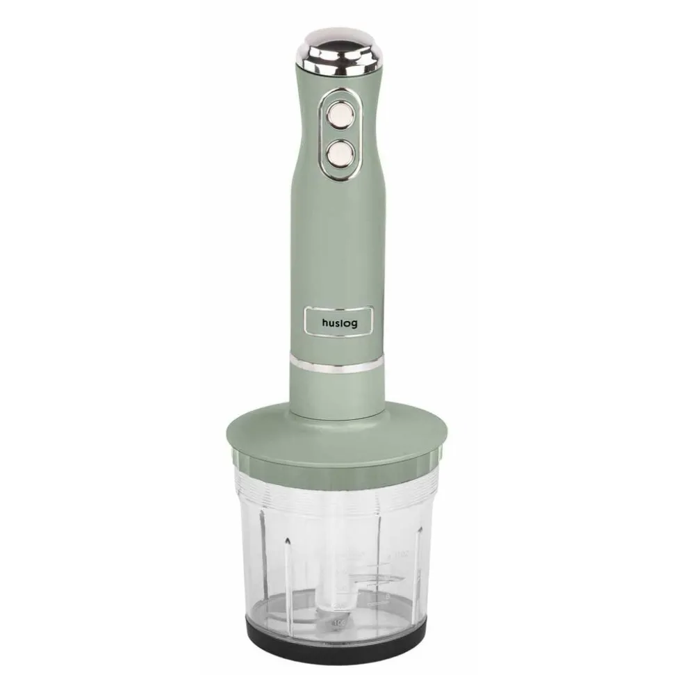 Blender ręczny 4 w 1 Huslog QuickBlend, 700 W, 4 końcówki, zielony