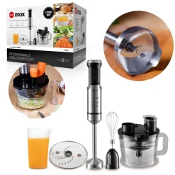 Blender ręczny z rozdrabniaczem Eldom BL220, 1200 W, z akcesoriami, czarny