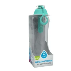Butelka filtrująca 0,5 l SOFT, miętowa, 1 filtr w zestawie