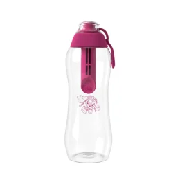 Butelka filtrująca 0,5 L SOFT, różowa, 1 filtr w zestawie