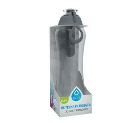 Butelka filtrująca 0,5 L SOFT, szara, 1 filtr w zestawie
