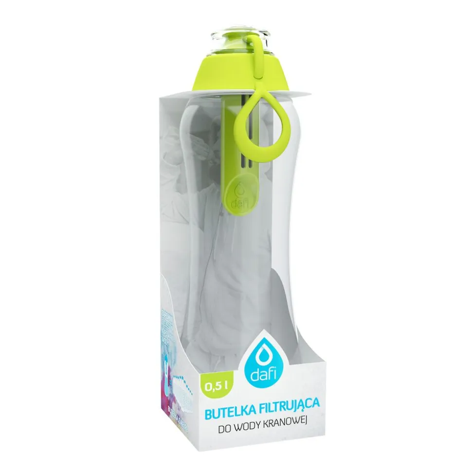 Butelka filtrująca 0,5 L SOFT, 1 wkład filtrujący, zielona