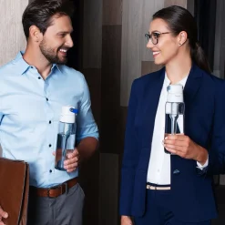Butelka filtrująca Solid 0,7 l z 1 filtrem, niebieska