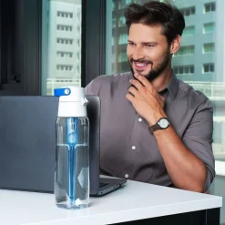 Butelka filtrująca Solid 0,7 l z 1 filtrem, niebieska
