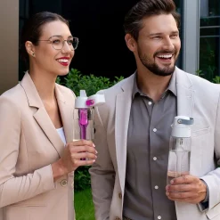 Butelka filtrująca Solid 0,7 l z 1 filtrem, szara