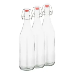 Butelka szklana z klipsem Altom Design, 1 l, 3 szt.