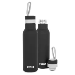 Butelka Termiczna Noveen TB150 Black Satin, 500 ml, czarna