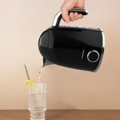 Czajnik elektryczny Klausberg, 1,7 l, 2200 W, z regulacją temperatury, czarny