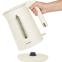 Czajnik elektryczny stalowy Klausberg, 1,7 l, 1500-1800 W, beżowy
