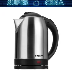 Czajnik elektryczny stalowy MPM MCZ-131M, 1,7 l, 1500 W, srebrny