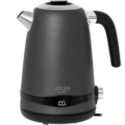 Czajnik elektryczny stalowy Adler AD 1295G, 1,7 l, 2200 W, z regulacją temperatury