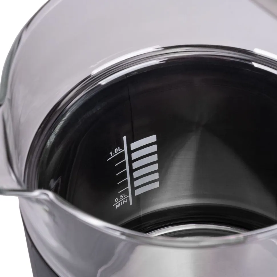 Czajnik elektryczny szklany Eldom C560, 1,7 l, 2200 W, z regulacją temperatury