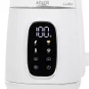 Czajnik elektryczny szklany Adler AD 1305, 1,7 l, 1850 W, z regulacją temperatury i wyświetlaczem LED, biały