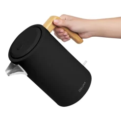 Czajnik elektryczny Zeegma Ketlee Black Wood, 1,7 l, 2200 W, z uchwytem z imitacji drewna