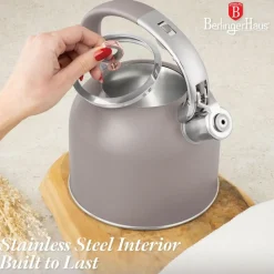 Czajnik ze szklaną pokrywą BerlingerHaus BH/8914, 3 l, taupe