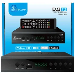Dekoder telewizji naziemnej HD DVB-T2 HEVC H.265 Extralink