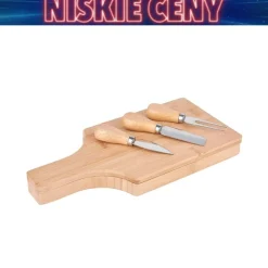 Deska do serwowania Konighoffer, z 3 narzędziami, bambusowa
