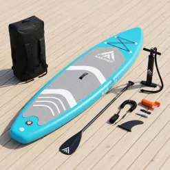 Deska SUP Black Forest, 320 x 81 x 15 cm, z akcesoriami, błękitna