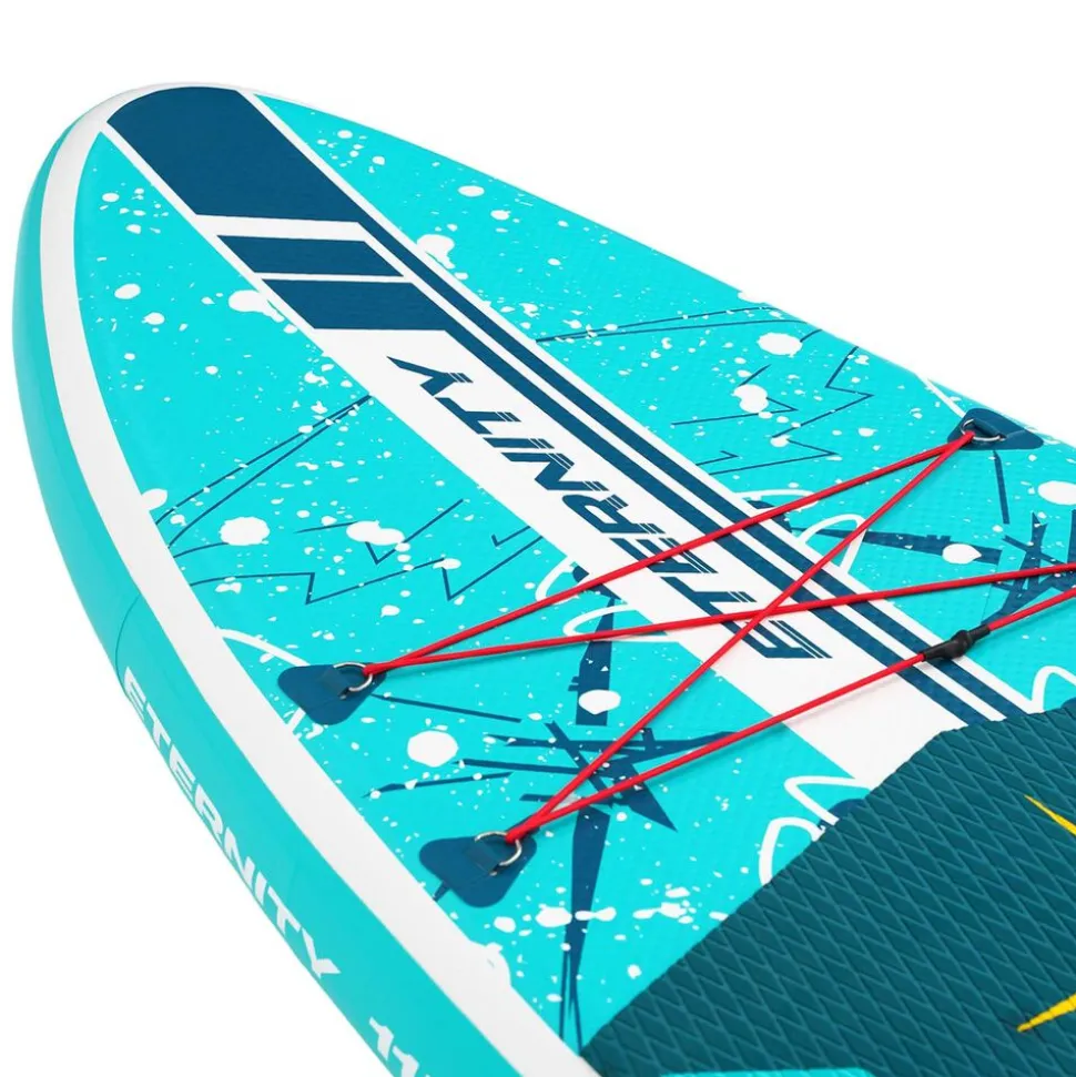 Deska SUP-2015 Black Forest, 335 x 81 x 15 cm, z akcesoriami, biało-zielona