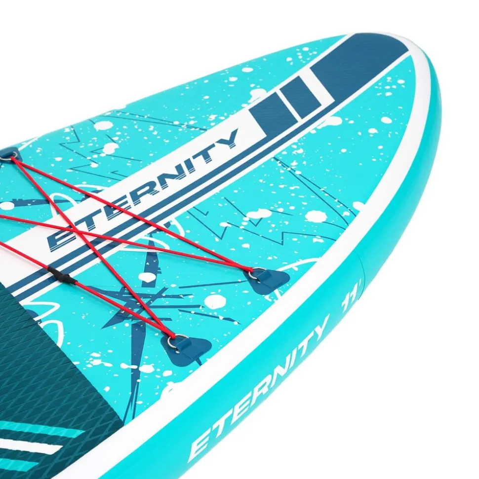 Deska SUP-2015 Black Forest, 335 x 81 x 15 cm, z akcesoriami, biało-zielona