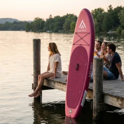 Deska SUP Black Forest, 320 x 78 x 15 cm, z akcesoriami, różowa