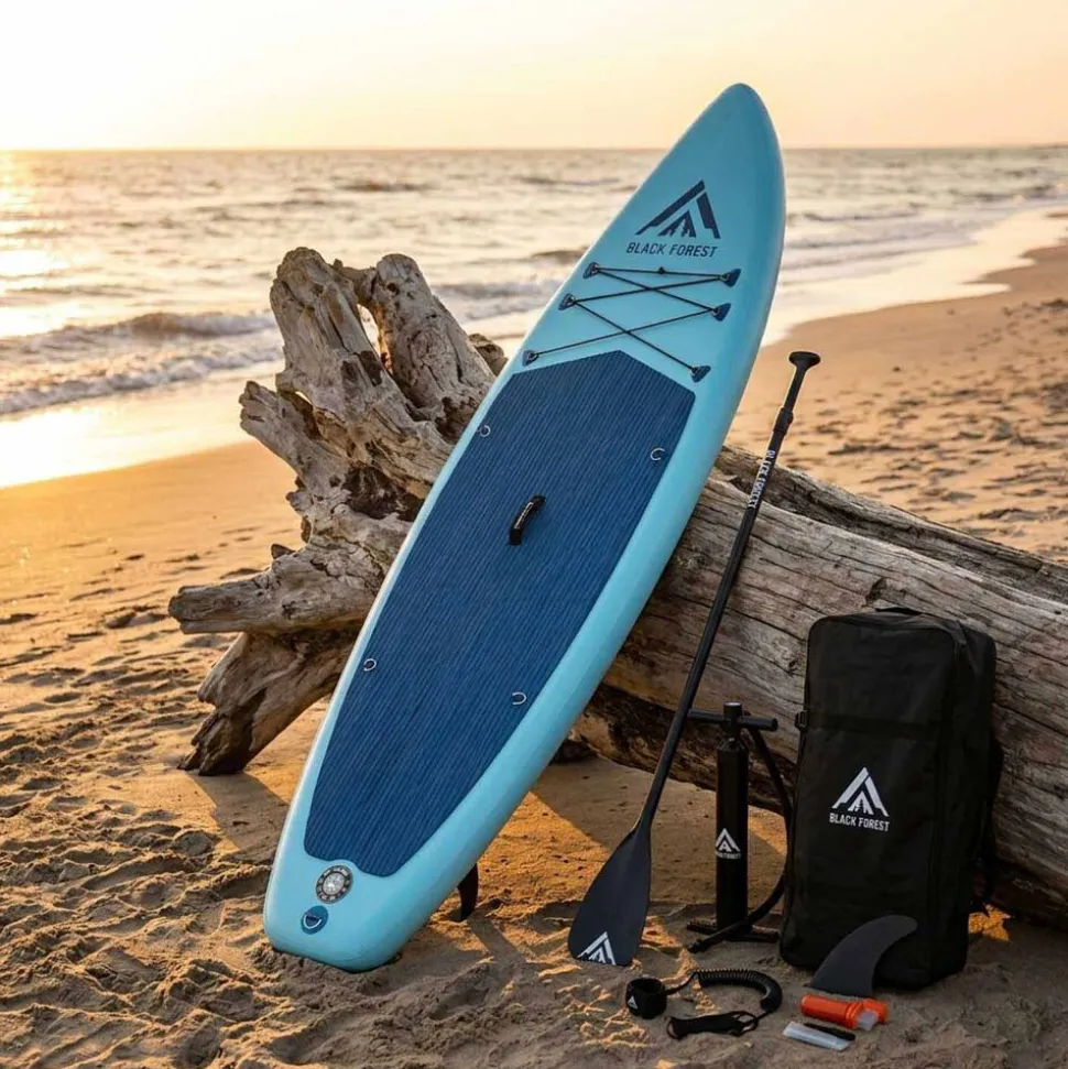 Deska SUP Black Forest, 320 x 78 x 15 cm, z akcesoriami, jasnoniebieska