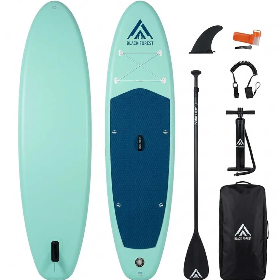 Deska SUP Black Forest, 320 x 78 x 15 cm, z akcesoriami, turkusowa