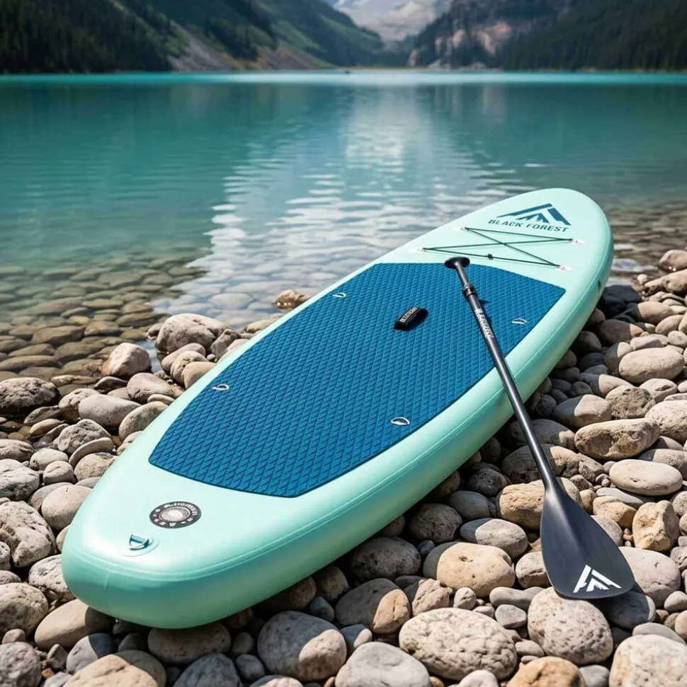 Deska SUP Black Forest, 320 x 78 x 15 cm, z akcesoriami, turkusowa