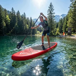 Deska SUP Black Forest, 320 x 78 x 15 cm, z akcesoriami, czerwona