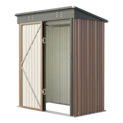 Domek narzędziowy Aiho CC21-LB-EU, 161 x 94 x 182 cm, brązowy