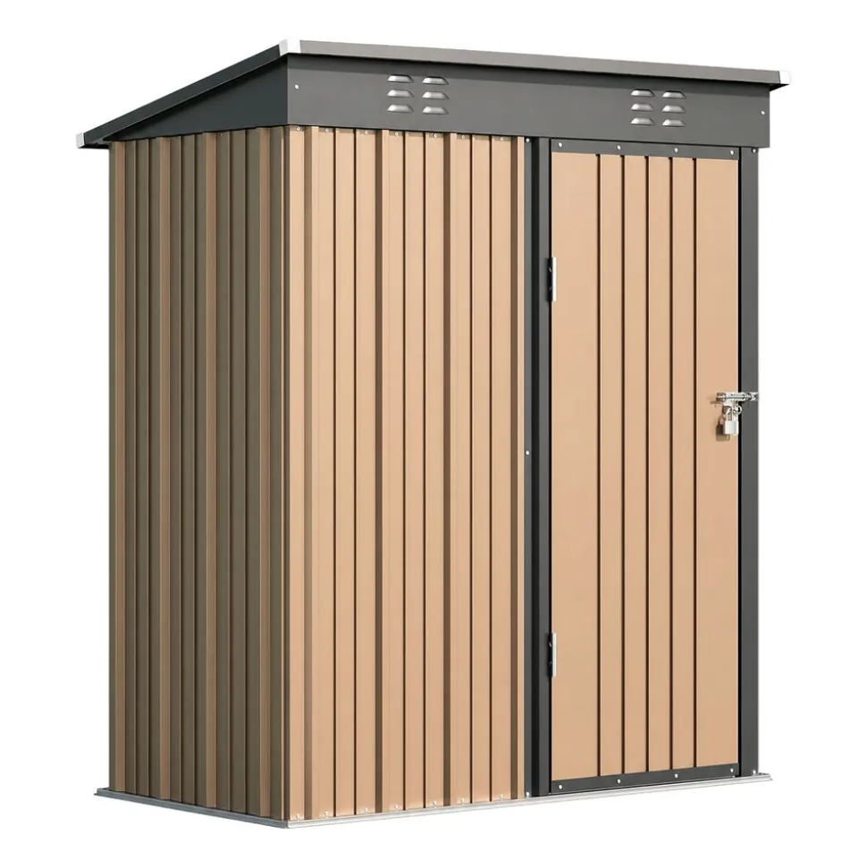 Domek narzędziowy Aiho CC21-LB-EU, 161 x 94 x 182 cm, brązowy