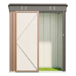 Domek narzędziowy Aiho CC21-LB-EU, 161 x 94 x 182 cm, brązowy