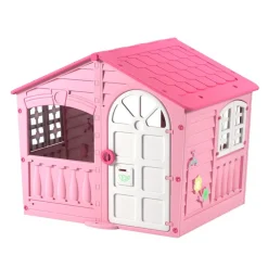 Domek ogrodowy dla dzieci Palplay Candyfloss, 140 x 111 x 115 cm, różowo-biały