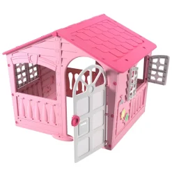 Domek ogrodowy dla dzieci Palplay Candyfloss, 140 x 111 x 115 cm, różowo-biały