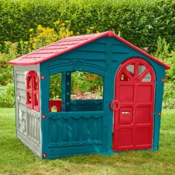 Domek ogrodowy dla dzieci Palplay Twilight, 140 x 111 x 115 cm, granatowo-czerwony